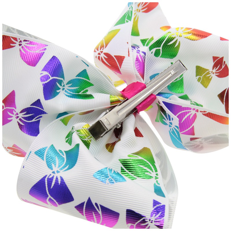 JoJo Siwa Big Hair Bows Clip for Girls Print Ribbon Bowknot Love Heart Valentine's Day Hairgrips Fashion Hair Accessories HC120