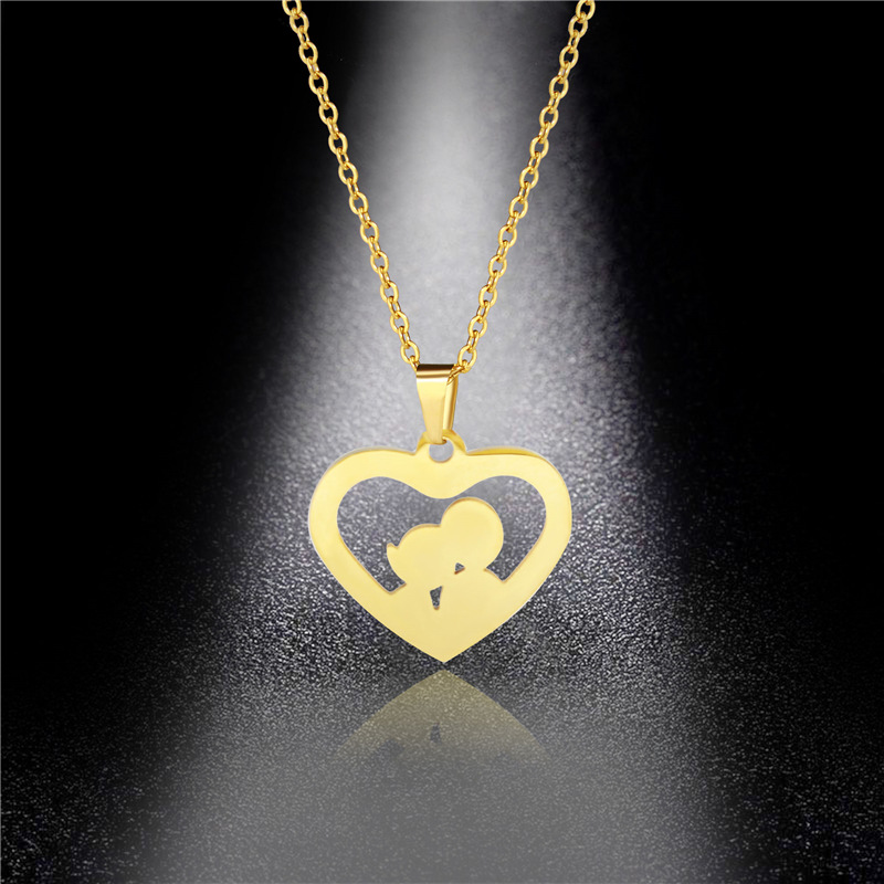Pendant Necklaces Stainless Steel Heart Necklace Simple Couple Portrait Valentine's Day Gift Can Be Customized
Pendant Necklaces Stainless Steel Heart Necklace Simple Couple Portrait Valentine's Day Gift Can Be Customized