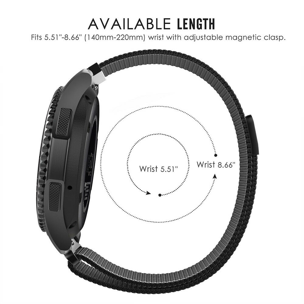 For Samsung Galaxy 42mm 46mm Watch Band Loop ese Strap Stainless Steel Quick Release Pins Gear S3 S2 22mm 20mm free shipping