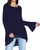 Long Ruffles Sleeve Blouse Shirts Women Plus Size Casual Loose Autumn Button Tops Solid Chiffon Round Neck Back Split Shirts, Black
Long Ruffles Sleeve Blouse Shirts Women Plus Size Casual Loose Autumn Button Tops Solid Chiffon Round Neck Back Split Shirts, Black