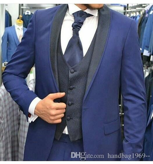 New Arrivals One Button Blue Groom Tuxedos Shawl Lapel Groomsmen Best Man Mens Wedding Suits (Jacket+Pants+Vest+Tie) D:133, Same as image
New Arrivals One Button Blue Groom Tuxedos Shawl Lapel Groomsmen Best Man Mens Wedding Suits (Jacket+Pants+Vest+Tie) D:133, Same as image