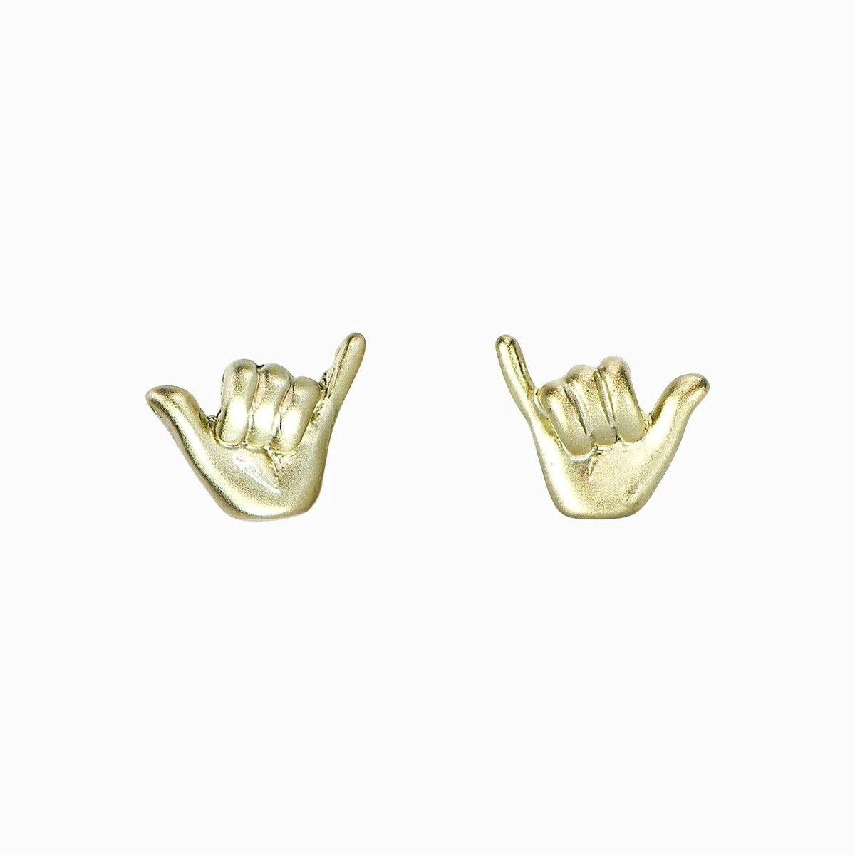 INS Style Simple Funny Finger Palm Mini Stud Earrings For Women Sterling Silver Color Daily Gift Fashion Jewelry 2024