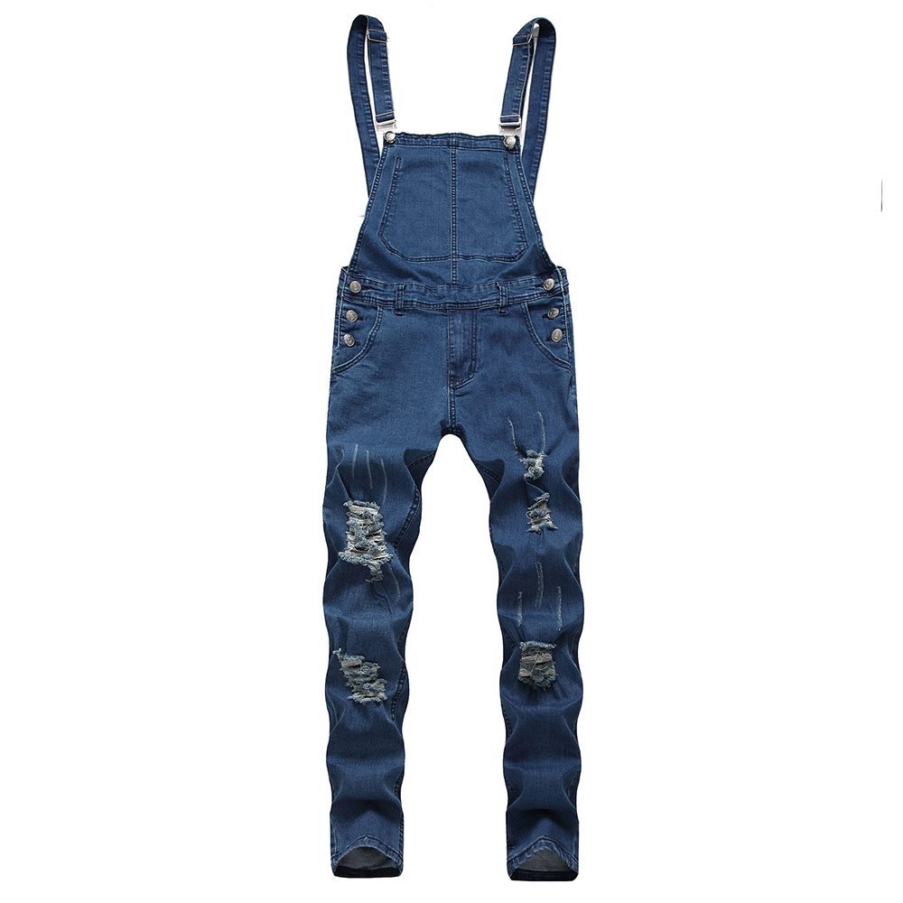 Men' Ripped Jeans Jumpsuits Fashion Street Distressed Denim Bib Overalls For Man Suspender Pants Size -XXXL, 04
Men' Ripped Jeans Jumpsuits Fashion Street Distressed Denim Bib Overalls For Man Suspender Pants Size -XXXL, 04