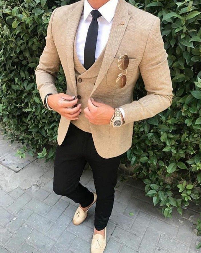 New Design One Button Wedding Men Suits Peak Lapel Three Pieces Business Groom Tuxedos (Jacket+Pants+Vest+Tie) W1167