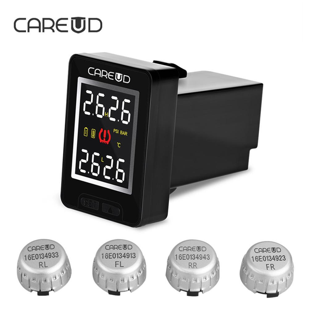 

For CAREUD U912 Car Wireless TPMS Tire Pressure Monitoring System Built-in Sensor LCD Display Embedded Monitor