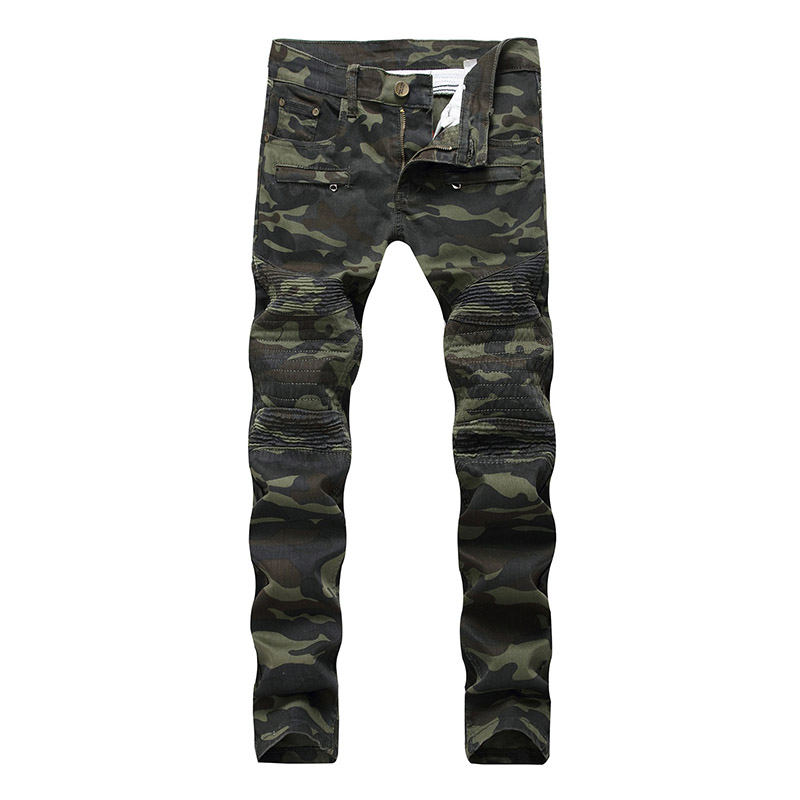 KIOVNO Men's Ripped Biker Jeans Trousers Camouflage Straight Motorcycle Denim Pants For Male Size 28 -40, Cam
KIOVNO Men's Ripped Biker Jeans Trousers Camouflage Straight Motorcycle Denim Pants For Male Size 28 -40, Cam