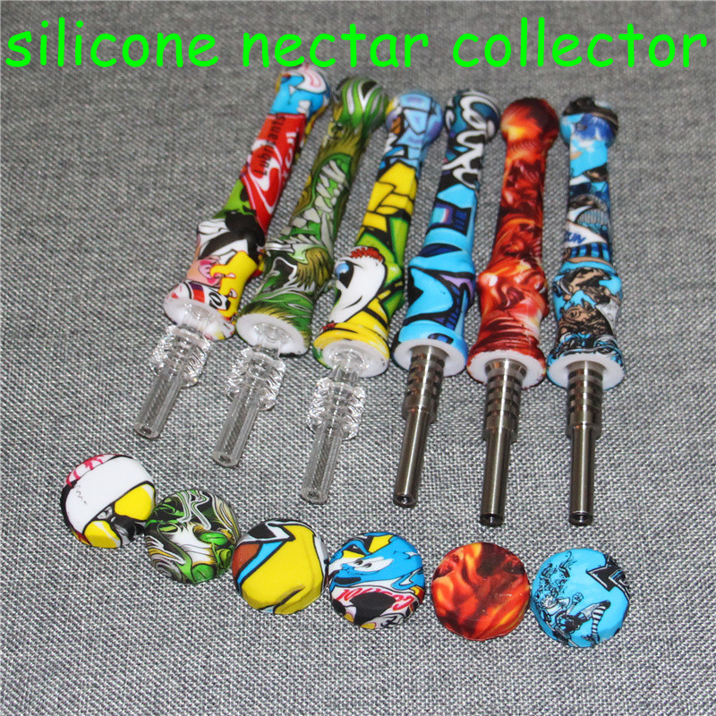 Silicone Nectar Collector Kit With GR2 14mm Titanium Tips Silicone Nector Collector Kit Mini NC Dab Tool DHL
Silicone Nectar Collector Kit With GR2 14mm Titanium Tips Silicone Nector Collector Kit Mini NC Dab Tool DHL