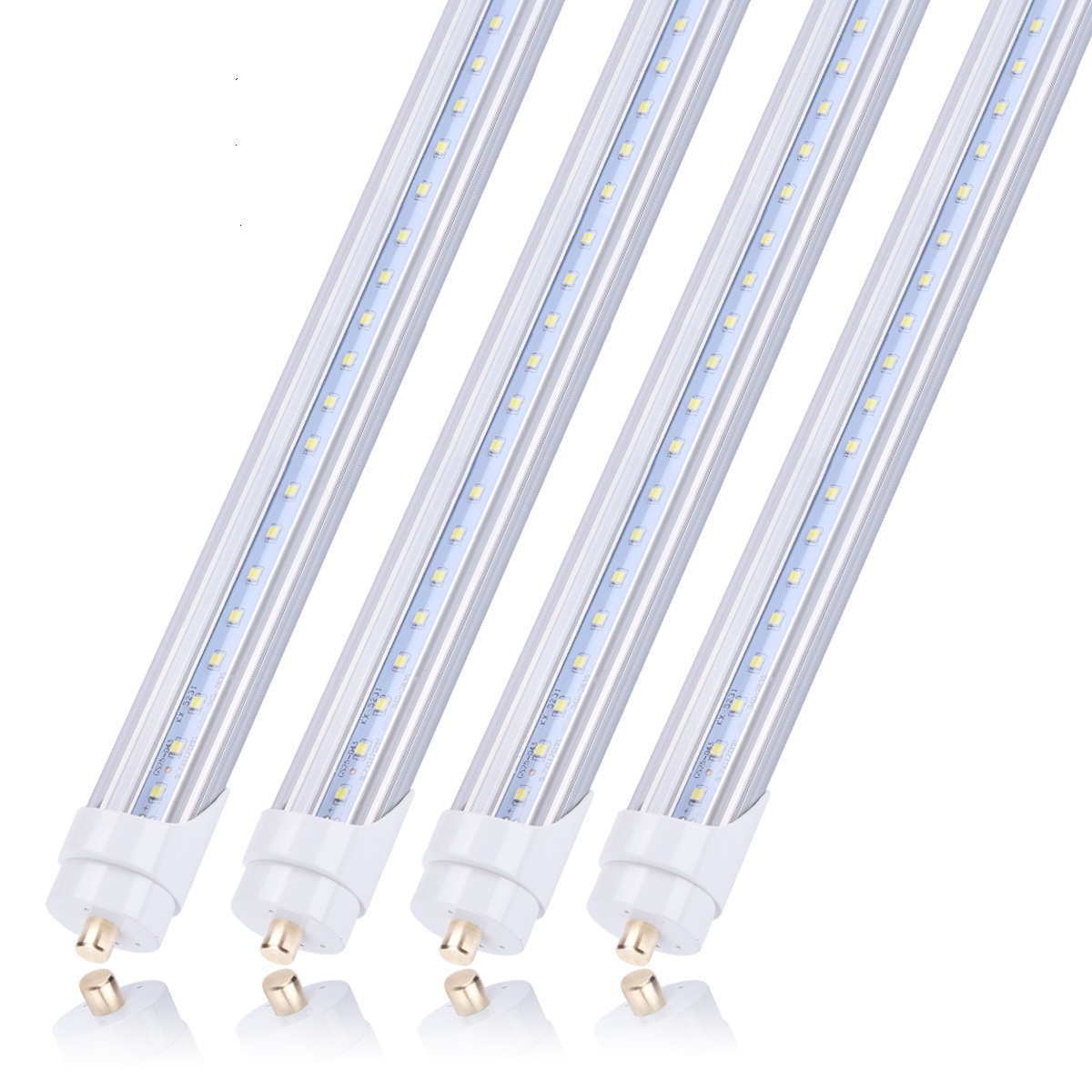8' LED Bulbs 8ft Tube Lamp Single Pin FA8 T8 LED Tubes Light 8 ft 8Feet 45W LEDs Lights Tube Lamp, FA8 LED Shop Lights