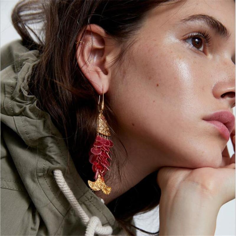 Bohemia Simple Long Geometric Dangle Earrings Creative Exquisite Fish Shell Scale Dangle Earrings for Women Trendy Jewelry
Bohemia Simple Long Geometric Dangle Earrings Creative Exquisite Fish Shell Scale Dangle Earrings for Women Trendy Jewelry