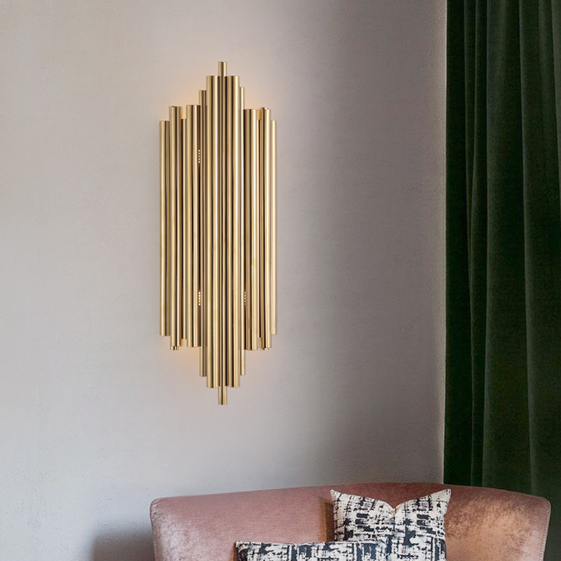 Industrial Gold Plated Tube Wall Lamps Modern Simple Bedside Wall Sconce Retro Living Room Bar Aisle Stairs Stainless Steel Wall Light
Industrial Gold Plated Tube Wall Lamps Modern Simple Bedside Wall Sconce Retro Living Room Bar Aisle Stairs Stainless Steel Wall Light