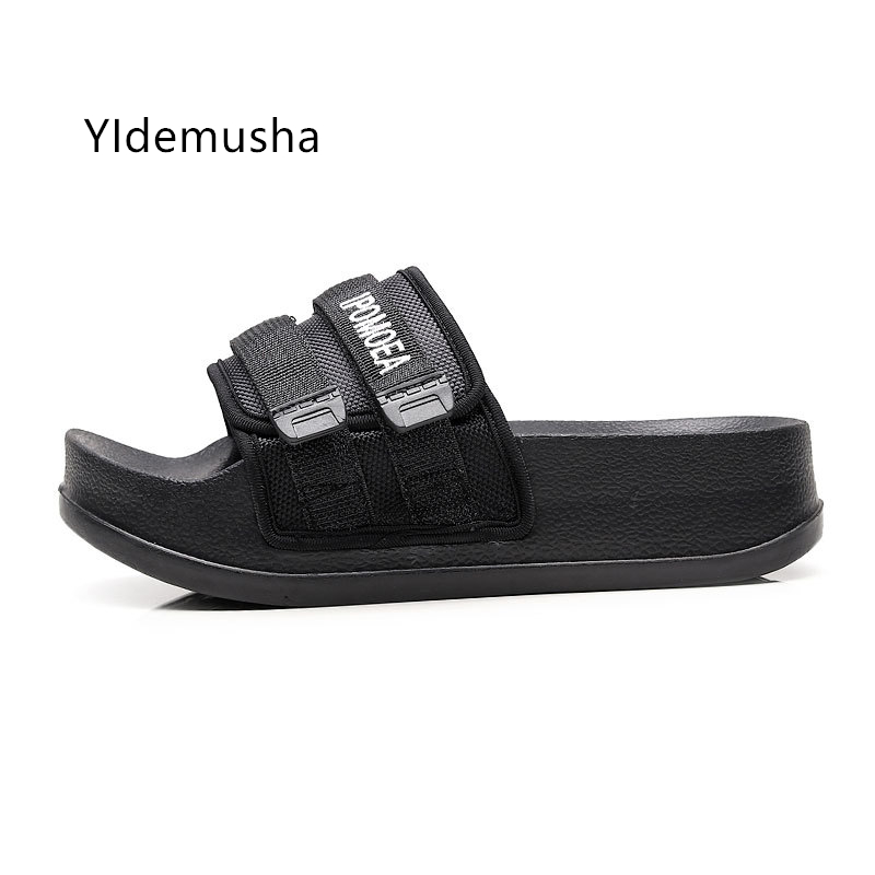 Thick bottom Sandals Summer 2020 Women's Slippers Breathable mesh Comfortable casual woman shoes Beach Non slip women's slippers, Black
Thick bottom Sandals Summer 2020 Women's Slippers Breathable mesh Comfortable casual woman shoes Beach Non slip women's slippers, Black