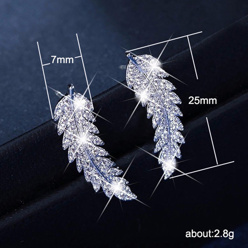Bling Bling Rhinestone Leaf Stud Earring Women Zircon Crystal Leaf Earring Gift for Love Girlfriend Fashion Jewelry 3 Colors
Bling Bling Rhinestone Leaf Stud Earring Women Zircon Crystal Leaf Earring Gift for Love Girlfriend Fashion Jewelry 3 Colors