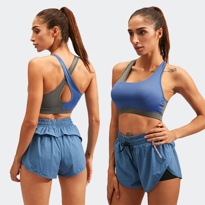 Quick Dry Summer Running Sets For Women Sexy Back Sports Bra+Trainning Gym Shorts Fake 2pcs Yoga Shorts Outdoor Tracksuit -XXL, Black
Quick Dry Summer Running Sets For Women Sexy Back Sports Bra+Trainning Gym Shorts Fake 2pcs Yoga Shorts Outdoor Tracksuit -XXL, Black