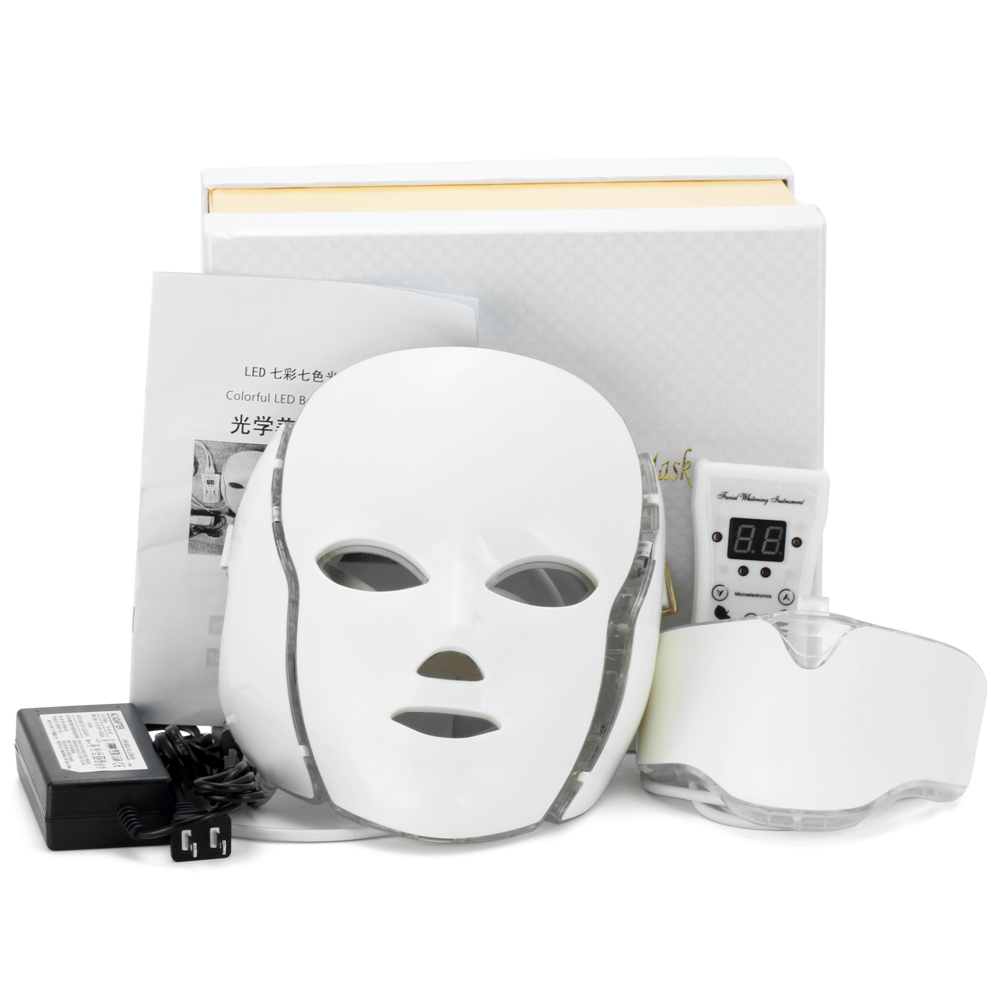 7 Color LED light Therapy face Beauty Machine LED Facial Neck Mask With Microcurrent for skin whitening device dhl free shipment
7 Color LED light Therapy face Beauty Machine LED Facial Neck Mask With Microcurrent for skin whitening device dhl free shipment