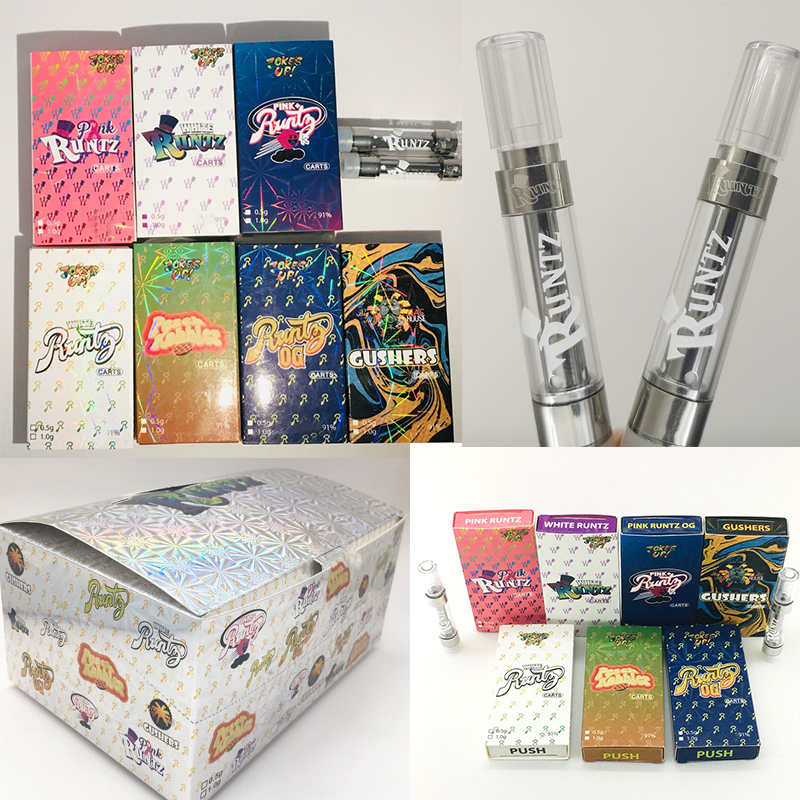 Runtz vape cartridge packaging atomizers 0.8/1.0ml ceramic coil 510 thread carts tank atomizer empty oil vaporizer in stock
Runtz vape cartridge packaging atomizers 0.8/1.0ml ceramic coil 510 thread carts tank atomizer empty oil vaporizer in stock