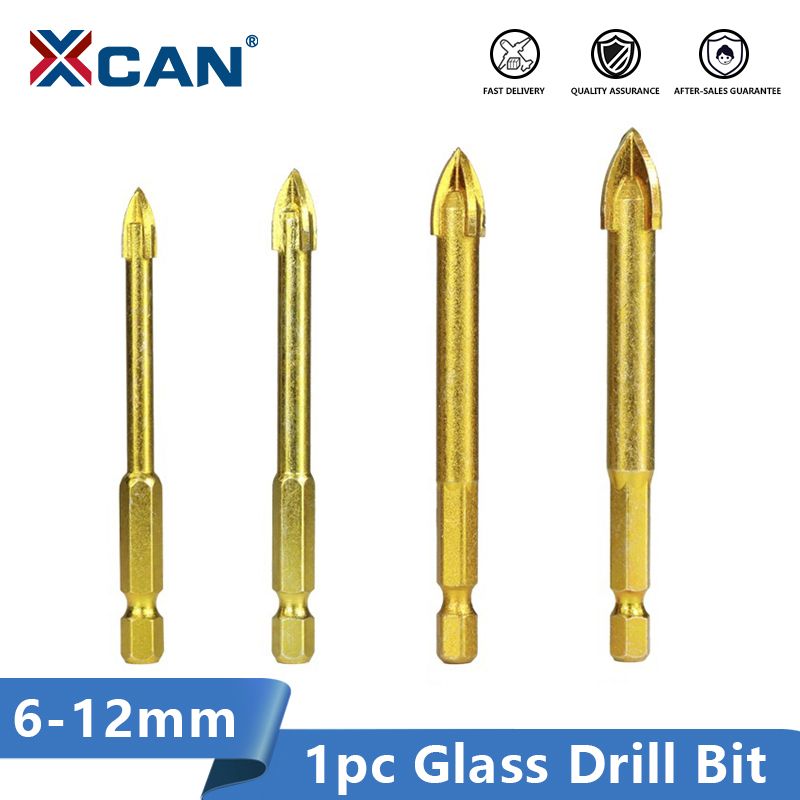 XCAN Glass Drill Bit 6/8/10/12mm Cross Spear Head Ceramic Tile Glass Marble Hole Cutter Hex Shank Drill
XCAN Glass Drill Bit 6/8/10/12mm Cross Spear Head Ceramic Tile Glass Marble Hole Cutter Hex Shank Drill