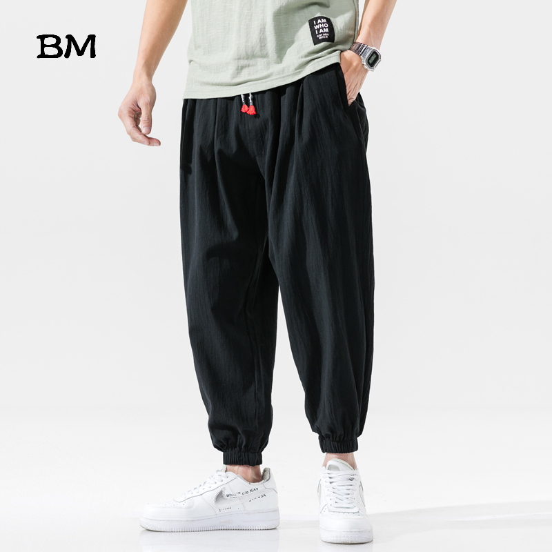Summer Thin Linen Sweatpants Streetwear Loose Large Size Casual Pants 5XL 2020 Korean Style Sport Pants Fashion Joggers Men, Black
Summer Thin Linen Sweatpants Streetwear Loose Large Size Casual Pants 5XL 2020 Korean Style Sport Pants Fashion Joggers Men, Black