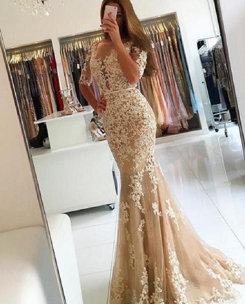 Plus Sizes Sexy Evening Dresses Wear Illusion Lace Appliques Beaded Blush Pink Mermaid Long Sheer Back Formal Party Dress Prom Gowns, Grape
Plus Sizes Sexy Evening Dresses Wear Illusion Lace Appliques Beaded Blush Pink Mermaid Long Sheer Back Formal Party Dress Prom Gowns, Grape