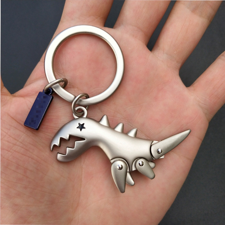 New 2020 Creative 3D Dinosaur Key chain Keychain Ring for Men Novelty Trinket High Quality Zinc Alloy Key holder