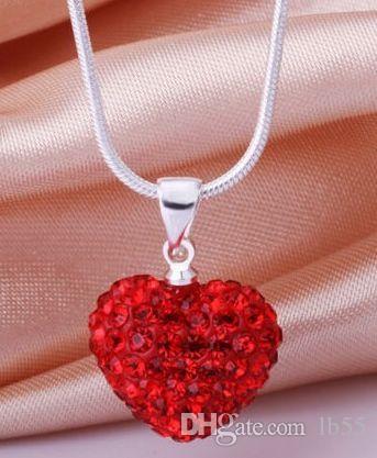hot best wedding gift w5342 Heart Crystal crystal Necklace Silver plated Rhinestone Disco Crystal Bead Necklace women jewelry Gift
hot best wedding gift w5342 Heart Crystal crystal Necklace Silver plated Rhinestone Disco Crystal Bead Necklace women jewelry Gift