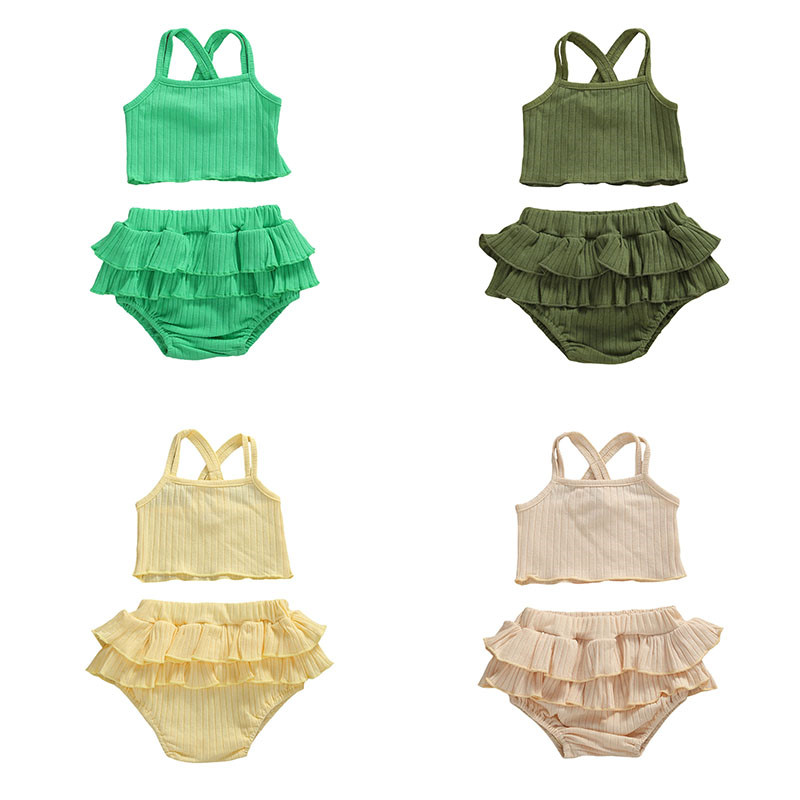 Toddler Baby Girls Summer Clothes Newborn Baby Girls Cross Vest Crop Tops+Ruffles Shorts Kids Girl Ribbed Knitted Cotton Outfits
Toddler Baby Girls Summer Clothes Newborn Baby Girls Cross Vest Crop Tops+Ruffles Shorts Kids Girl Ribbed Knitted Cotton Outfits