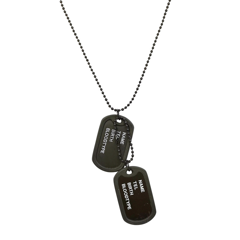 New Military Army Engraving Name ID Tags Cards Chain Pendant Necklaces Fashion Men Jewelry Gift Free Shipping
New Military Army Engraving Name ID Tags Cards Chain Pendant Necklaces Fashion Men Jewelry Gift Free Shipping
