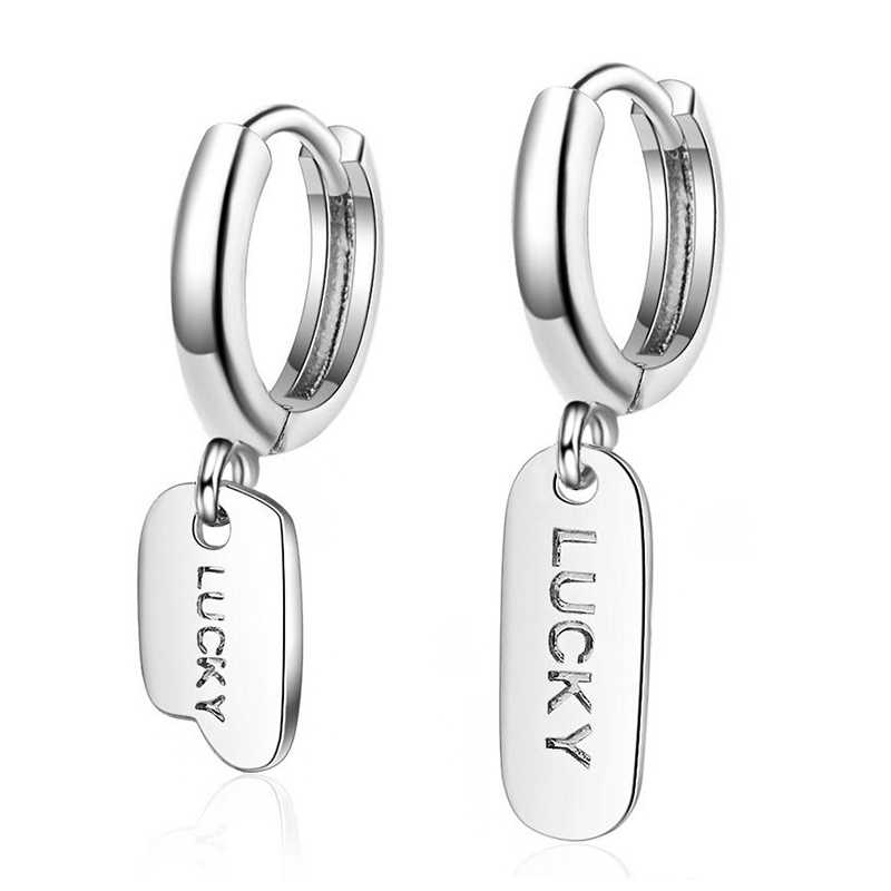 Asymmetry Double Lucky Drop Pendant Small Hoop Earrings Fashion Cool Silver Color Loop Huggie Earrings Ear Jewelry for Women Men
Asymmetry Double Lucky Drop Pendant Small Hoop Earrings Fashion Cool Silver Color Loop Huggie Earrings Ear Jewelry for Women Men