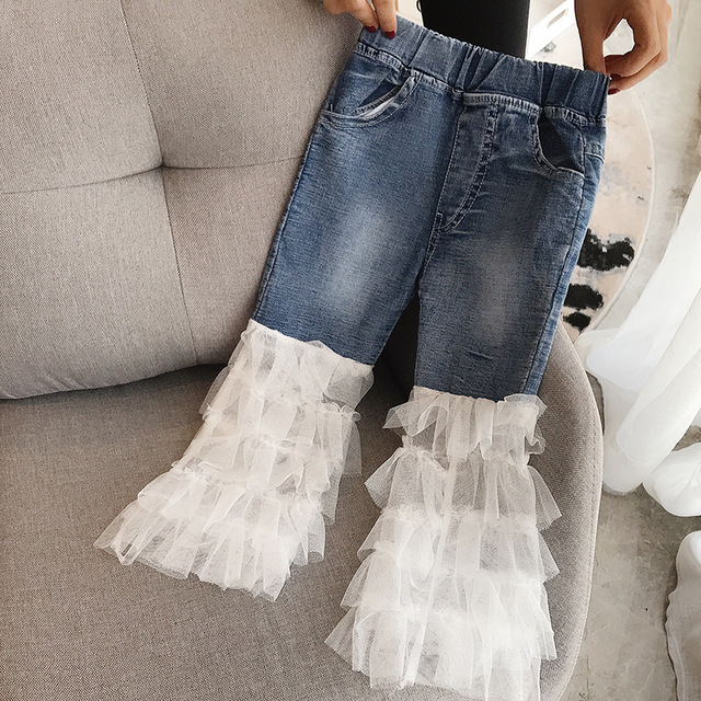 Summer Suit New Korean Girls Solid Blue Jeans Stitched Up Layers Net Kids Denim Pants Sweet Princess Baby Girl Trousers
Summer Suit New Korean Girls Solid Blue Jeans Stitched Up Layers Net Kids Denim Pants Sweet Princess Baby Girl Trousers