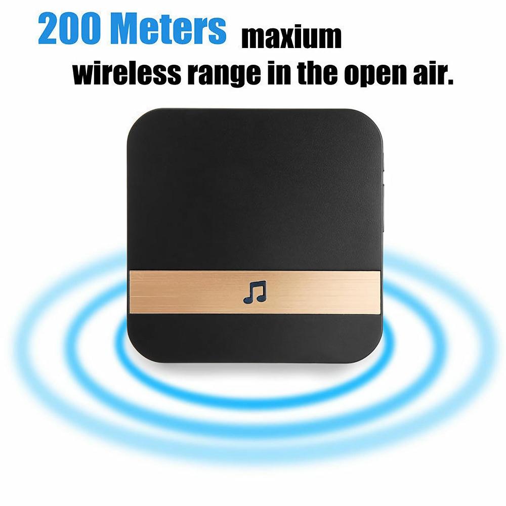 Wireless WiFi Smart Indoor DoorBell Visual Intercom Door Secure Camera Bell Security Waterproof Music Receiver Home Cordless Door Bell