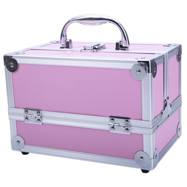 Makeup Train Case Professional Adjustable Aluminum Makeup Train Cosmetic Cases Makeup Storage Organizer Box with Lock and Compartments 9"x6", Black
Makeup Train Case Professional Adjustable Aluminum Makeup Train Cosmetic Cases Makeup Storage Organizer Box with Lock and Compartments 9"x6", Black