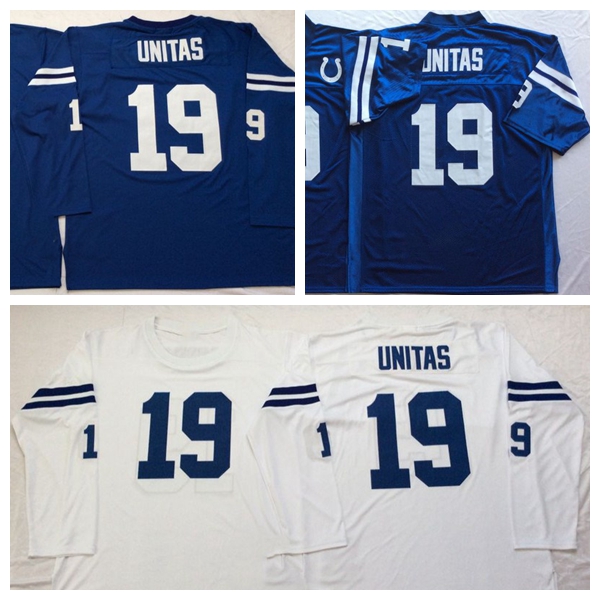 Football Jerseys 19 Johnny Unitas White Blue NCAA High Quality Jersey Men Retro Stitched Quick Dry
Football Jerseys 19 Johnny Unitas White Blue NCAA High Quality Jersey Men Retro Stitched Quick Dry