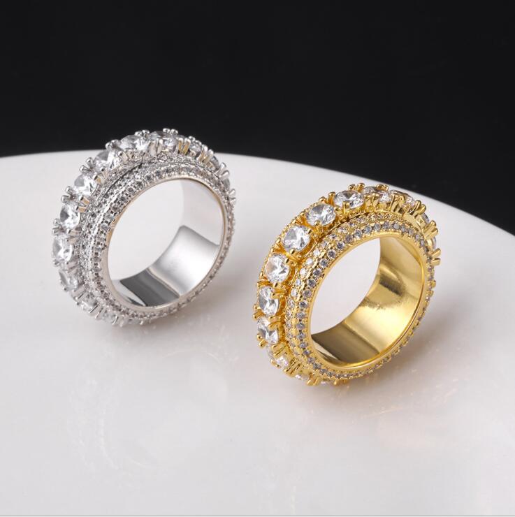 Wholesale high quality micro inlaid five rows full of zircon rings hip hop jewelry can rotate men's rings
Wholesale high quality micro inlaid five rows full of zircon rings hip hop jewelry can rotate men's rings