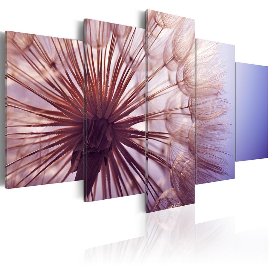 (No Frame)A Beautiful Dandelion Canvas Print Modern Art Painting Fashion Design for Home Decoration, Choose Color & Size,Multicolor