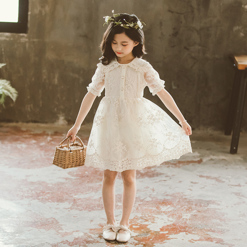 Girl Summer Dress New 2020 Short Sleeve White Mesh Lace Princess Dress Prom Lovely Dresses Frock for Girl White Beauty, Beige
Girl Summer Dress New 2020 Short Sleeve White Mesh Lace Princess Dress Prom Lovely Dresses Frock for Girl White Beauty, Beige