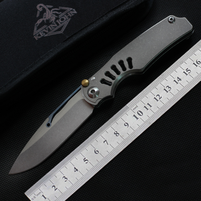 Kevin john Tilock pocket knife Folding blade M390 Titanium handle Ball bearing knife camping Tactical survival Utility hunting knife edc
Kevin john Tilock pocket knife Folding blade M390 Titanium handle Ball bearing knife camping Tactical survival Utility hunting knife edc