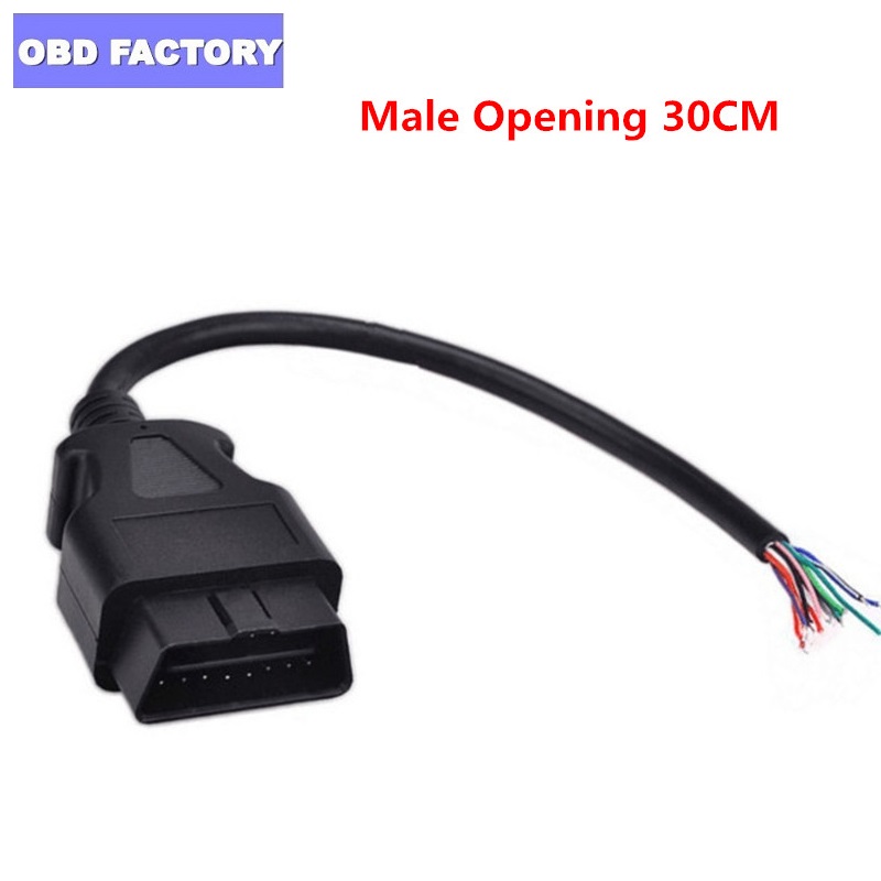 30CM Male Opening Cable for OBD2 Car Diagnostic Adapter Connector to Extension Adapter male Opening OBDllCable Free shipping
30CM Male Opening Cable for OBD2 Car Diagnostic Adapter Connector to Extension Adapter male Opening OBDllCable Free shipping