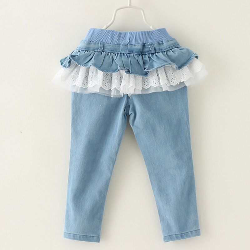 Fashion Flouncing Lace Girls Jeans Spring Autumn Denim Cotton Pants For Girl Trousers Children Clothing
Fashion Flouncing Lace Girls Jeans Spring Autumn Denim Cotton Pants For Girl Trousers Children Clothing