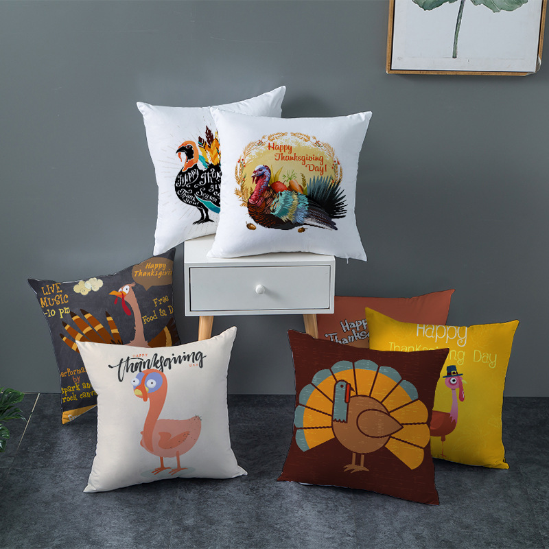 Thanksgiving Turkey Print Pillowcase Peach Skin Sofa Pillow Cover 18x18 Inch Soft Comfortable Throw Pillow Cushion Cover DBC VT0843, 24 colors
Thanksgiving Turkey Print Pillowcase Peach Skin Sofa Pillow Cover 18x18 Inch Soft Comfortable Throw Pillow Cushion Cover DBC VT0843, 24 colors