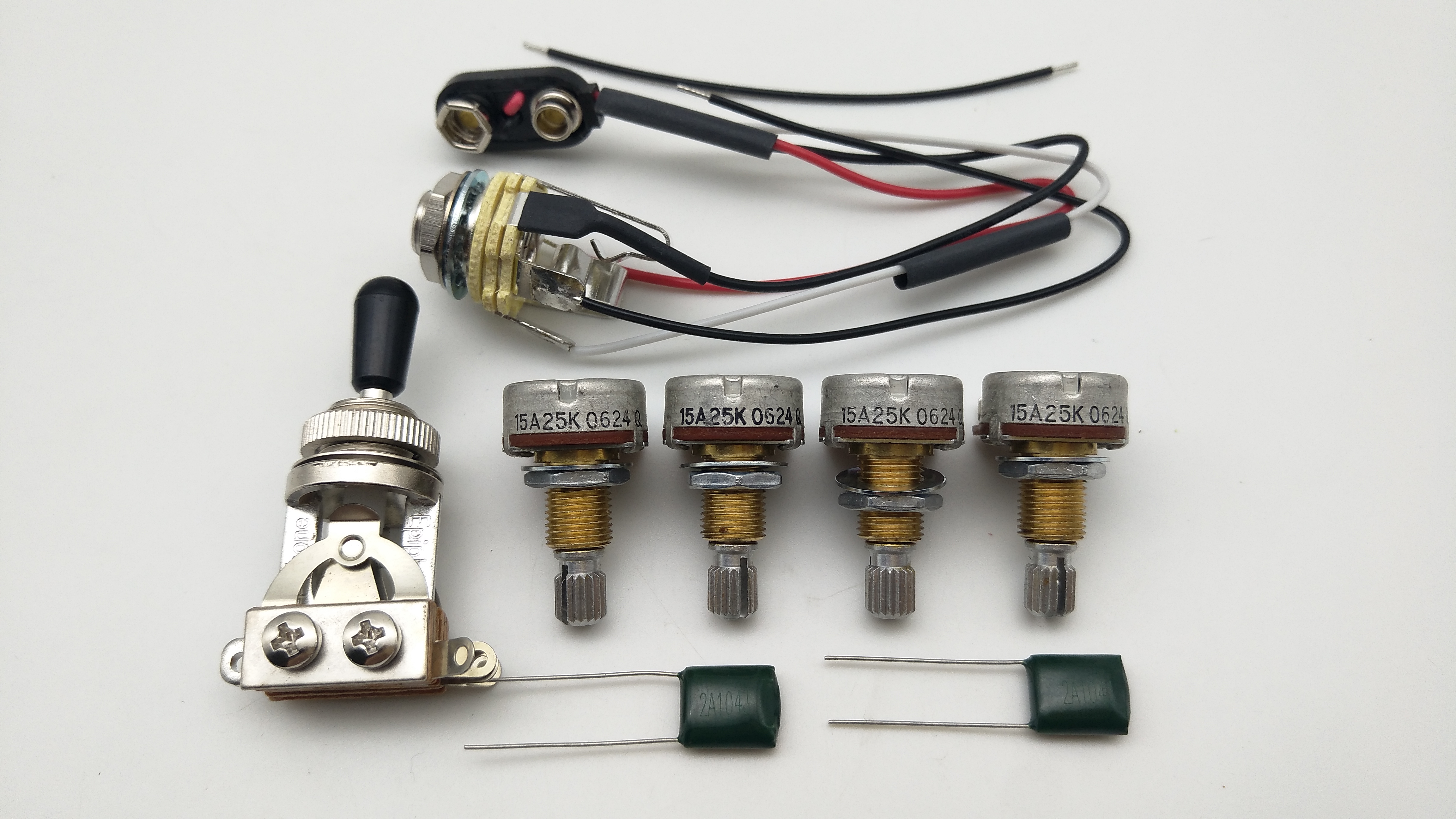 EM Active pickup TQ 25K Potentiometer one Set 
EM Active pickup TQ 25K Potentiometer one Set