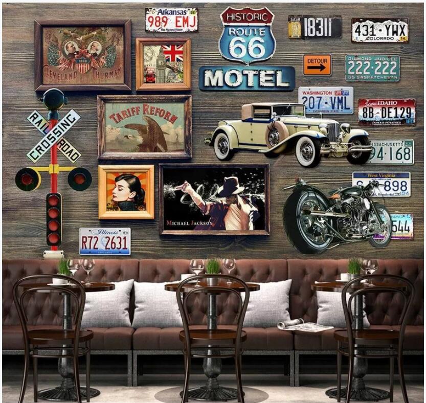 WDBH 3d wallpaper custom photo Nostalgic retro car license plate bar painting home decor living Room 3d wall murals wallpaper for walls 3 d, Non-woven
WDBH 3d wallpaper custom photo Nostalgic retro car license plate bar painting home decor living Room 3d wall murals wallpaper for walls 3 d, Non-woven