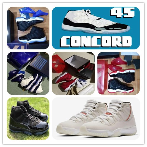 11 concord 45 Platinum Tint Cap and Gown basketball shoes 11s Xi space jam bred Win like 96 82 Real carbon fiber Sports Sneaker original box
11 concord 45 Platinum Tint Cap and Gown basketball shoes 11s Xi space jam bred Win like 96 82 Real carbon fiber Sports Sneaker original box