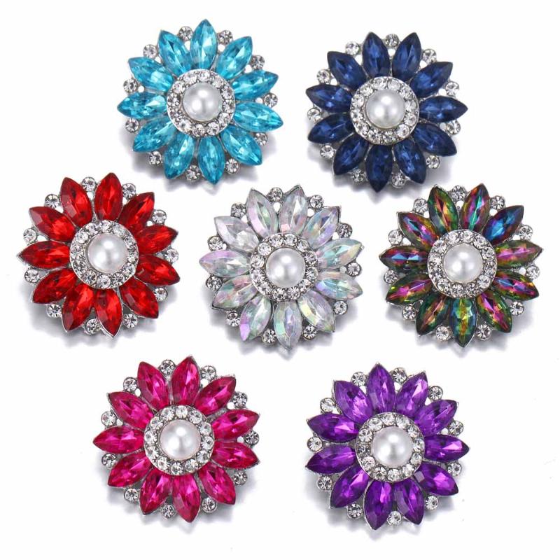 5pcs/lot 2020 New Rhinestone Flower Snaps Jewelry 20mm 18mm Metal Snap Button Fit DIY Metal Snap Button Bracelet Necklace
5pcs/lot 2020 New Rhinestone Flower Snaps Jewelry 20mm 18mm Metal Snap Button Fit DIY Metal Snap Button Bracelet Necklace