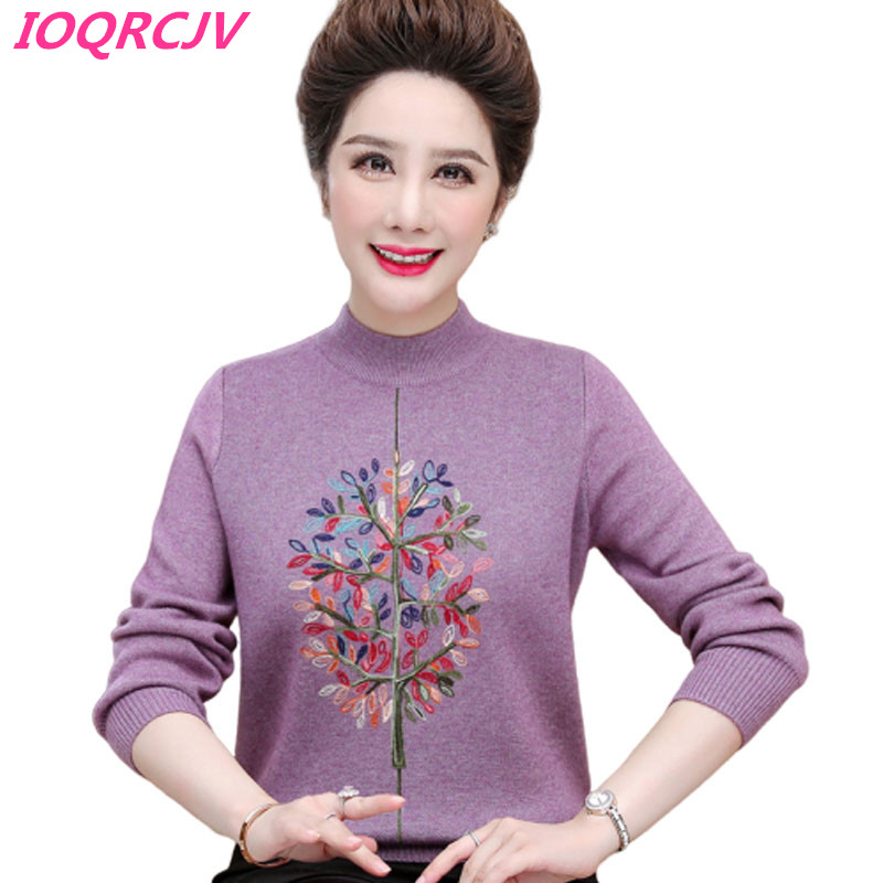 Middle-aged Women's Autumn Sweaters Pullovers Cashmere Warm Sweater Plus Size Long Sleeve O-neck Knitted Sweaters Casual Tops, Purple
Middle-aged Women's Autumn Sweaters Pullovers Cashmere Warm Sweater Plus Size Long Sleeve O-neck Knitted Sweaters Casual Tops, Purple