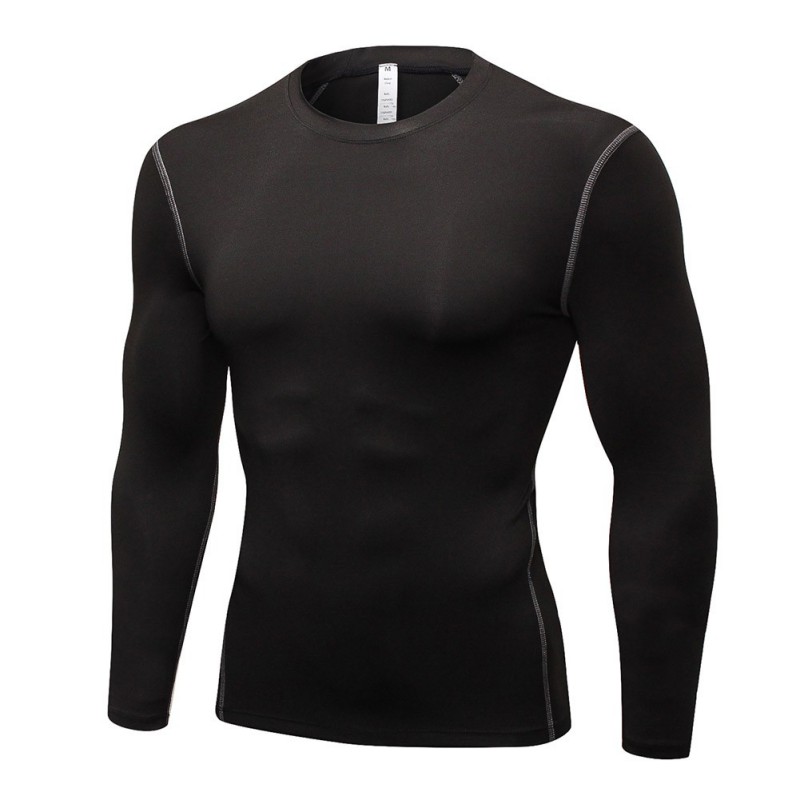 Men tight-fitting Exercise Fitness Running Long Sleeves Wicking quick-drying long-sleeved Shirt T-shirt Clothes, Black
Men tight-fitting Exercise Fitness Running Long Sleeves Wicking quick-drying long-sleeved Shirt T-shirt Clothes, Black