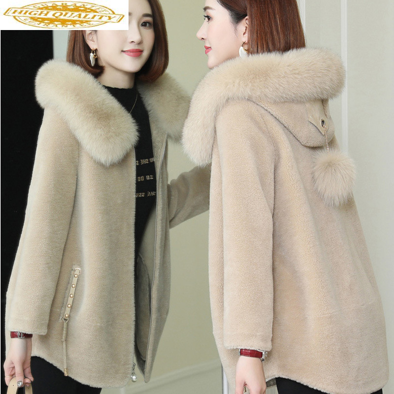 Real Fur Coat Women Autumn Winter 100% Wool Jacket Sheep Shearing Fur Coats and Jackets Hooded 19509 KJ3708, Black
Real Fur Coat Women Autumn Winter 100% Wool Jacket Sheep Shearing Fur Coats and Jackets Hooded 19509 KJ3708, Black