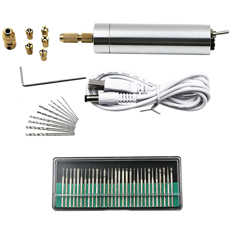 Usb 3-12V Mini Electric Drill Hand Drill Motor Hole Saw Aluminum Mini Electric Diy Pcb With For Wood Plastic Drilling
Usb 3-12V Mini Electric Drill Hand Drill Motor Hole Saw Aluminum Mini Electric Diy Pcb With For Wood Plastic Drilling