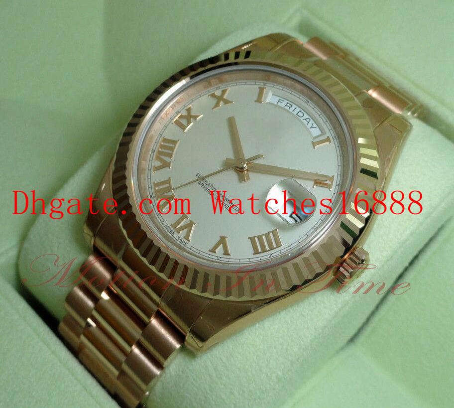 Free shipping Day-Date II President 18k Rose Gold 41mm IVORY Roman Dial 218235 Men's Casual Watch Mens Automatic Movement Watches, Silver
Free shipping Day-Date II President 18k Rose Gold 41mm IVORY Roman Dial 218235 Men's Casual Watch Mens Automatic Movement Watches, Silver