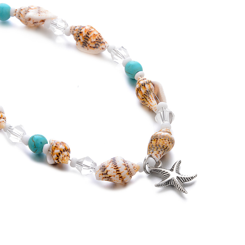 Handmade Starfish Conch Anklet Pearl Beach Women Sexy Romantic Bohemian Anklet Bracelet