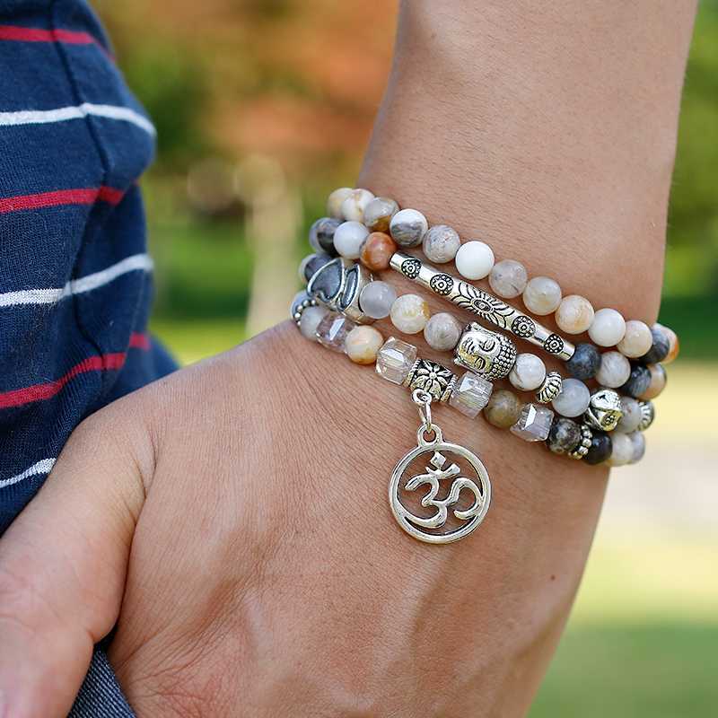 Beaded, Strands Natural 6mm Bamboo Leaves Onyx Bracelet 108 Prayer Beads Lotus Om Wrist Man Mala Bracelets Women Yoga Jewelry
Beaded, Strands Natural 6mm Bamboo Leaves Onyx Bracelet 108 Prayer Beads Lotus Om Wrist Man Mala Bracelets Women Yoga Jewelry
