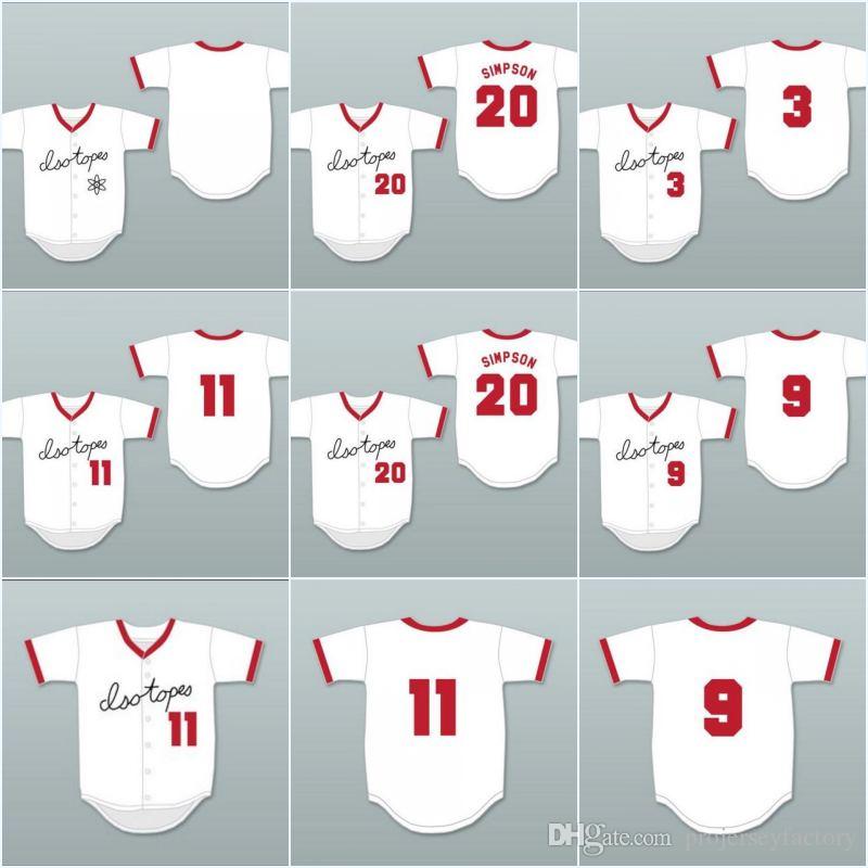 Mens Springfield Isotopes 3 Babe Ruth IV 11 Fishbone Walker 9 Smash Diggins 20 Homer Simpson Blank Button Down Baseball Jersey All Stitched, Blank no name & no number
Mens Springfield Isotopes 3 Babe Ruth IV 11 Fishbone Walker 9 Smash Diggins 20 Homer Simpson Blank Button Down Baseball Jersey All Stitched, Blank no name & no number